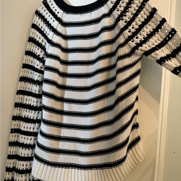 Maeve Eva Crochet Sweater Black and White, NWOT XL - Picture 7 of 13